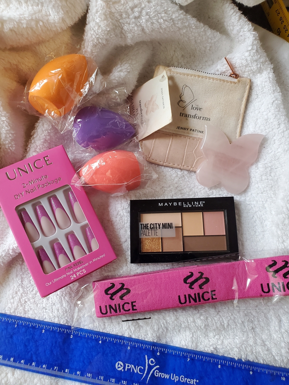 Sunice Pink and Purple Makeup Sponges & Tools Set